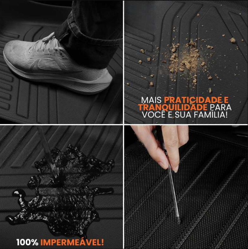 Tapete 100% impermeavel - praticidade e resistencia